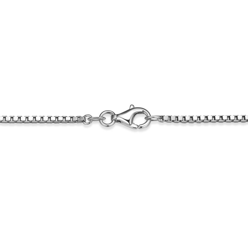 Rhodium Plated Sterling Silver Mens Cross Pendant Necklace