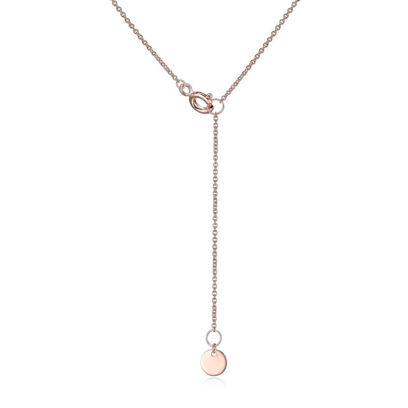 18K Rose Gold Plated Sterling Silver Womens Created Pink Sapphire and Lab Grown Diamond Halo Heart Necklace