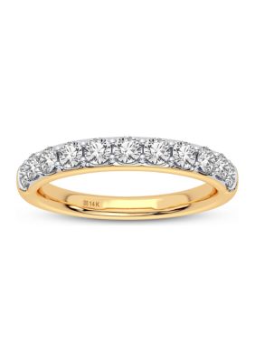 Ethique 3/4 Ct. T.w. Lab Created Round Diamond Fashion Band Ring In 14K White Gold