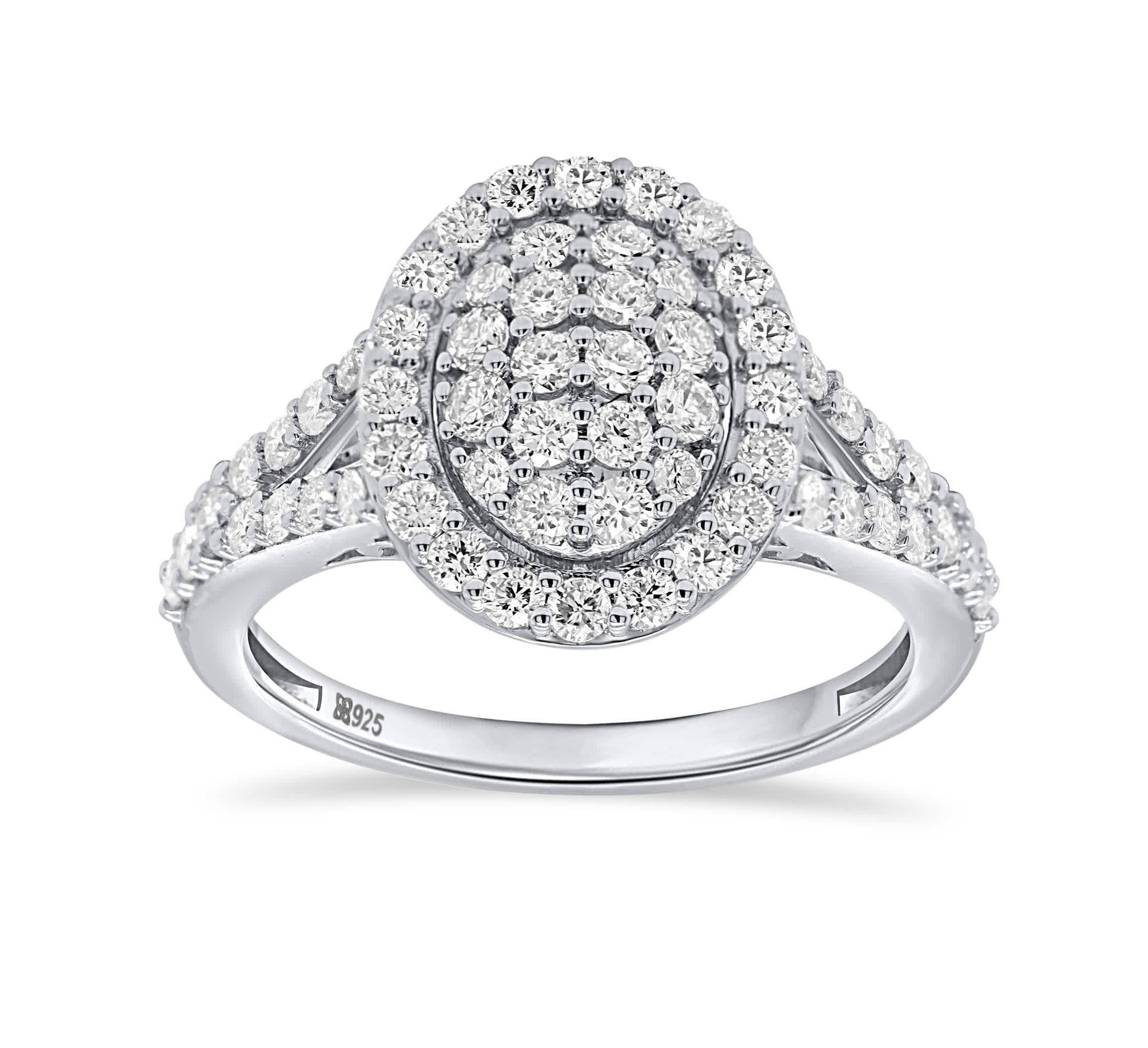 Lab Created 1CTTW Lab Grown Diamond Statement Ring