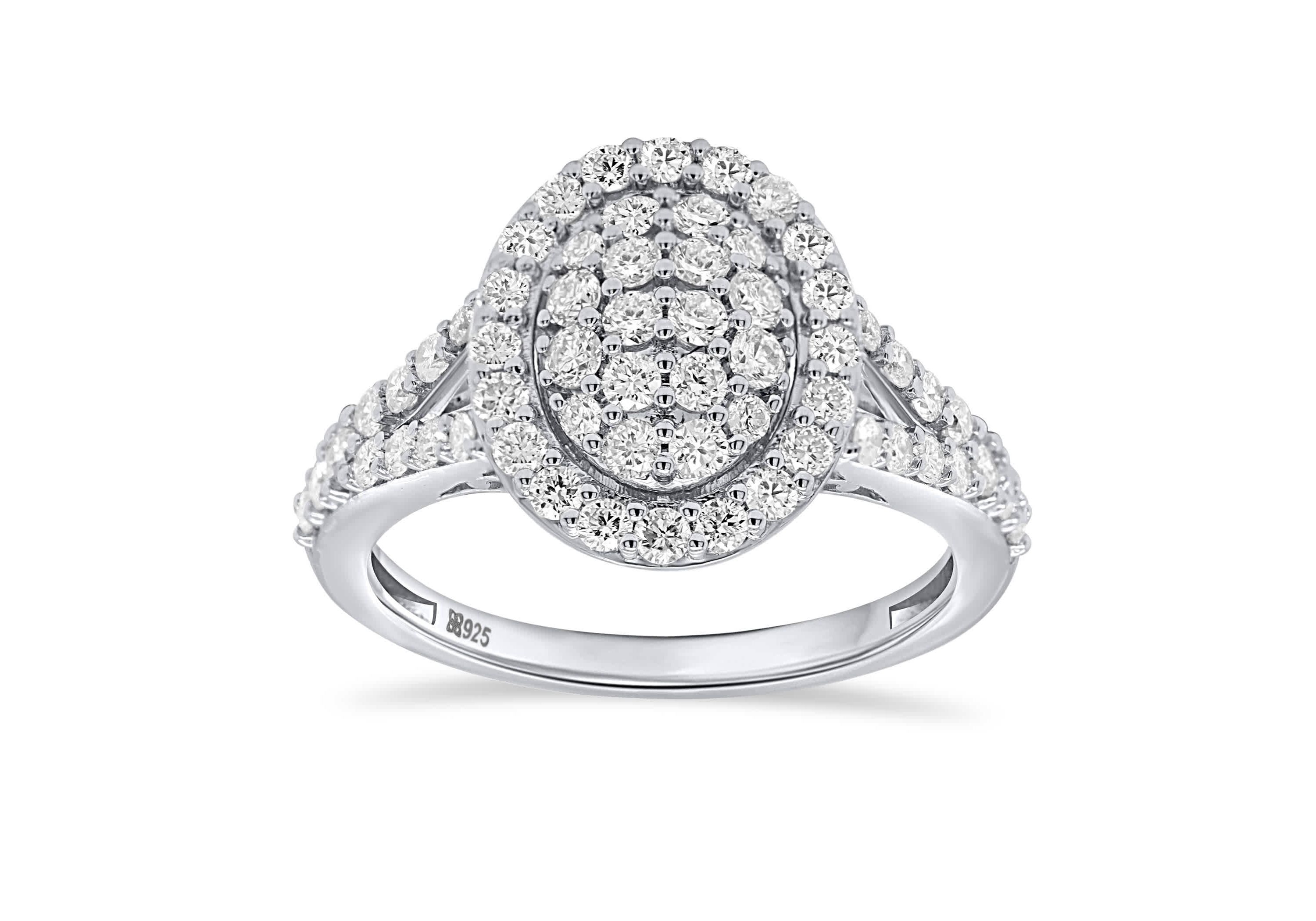 Lab Created 1CTTW Lab Grown Diamond Statement Ring