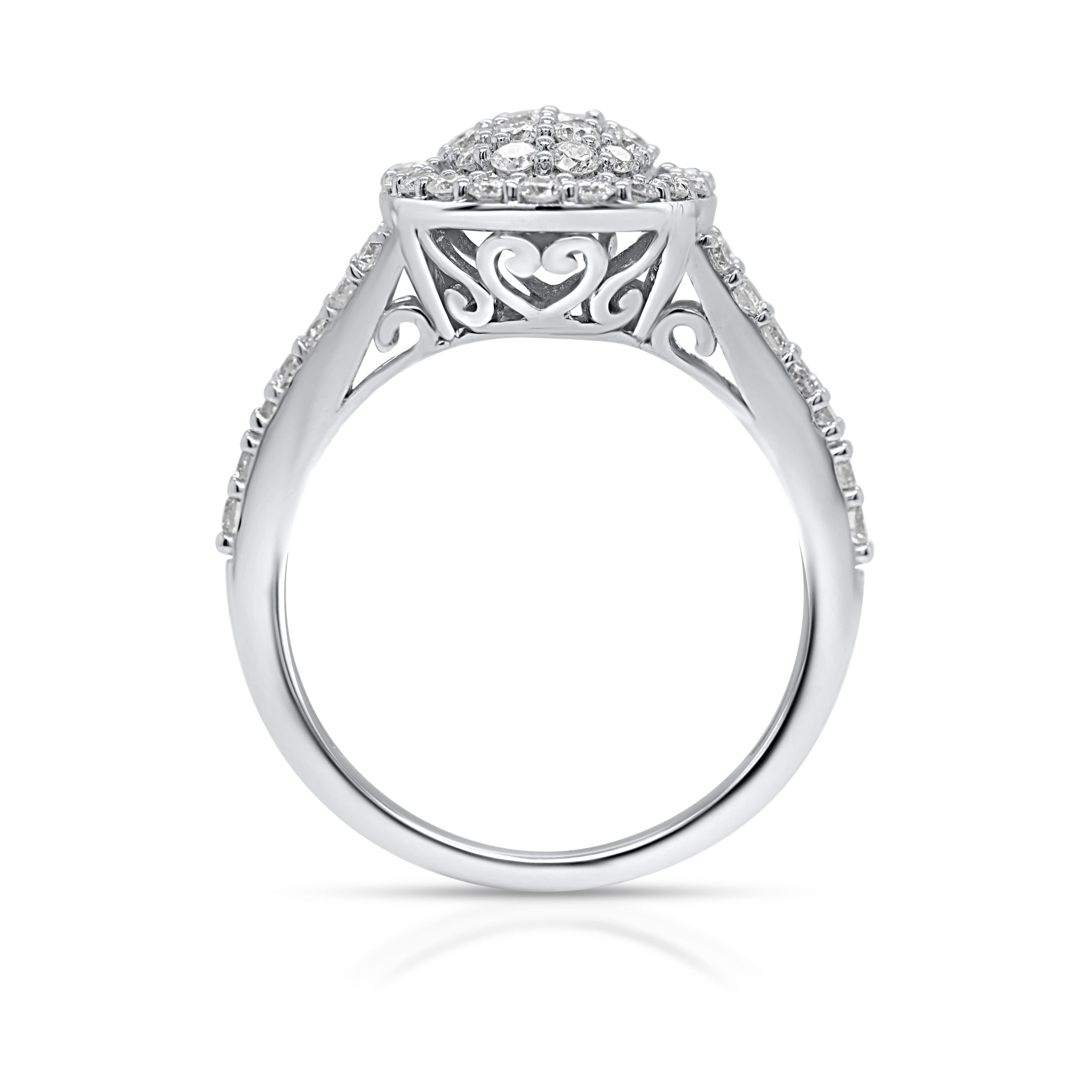 Lab Created 1CTTW Lab Grown Diamond Statement Ring