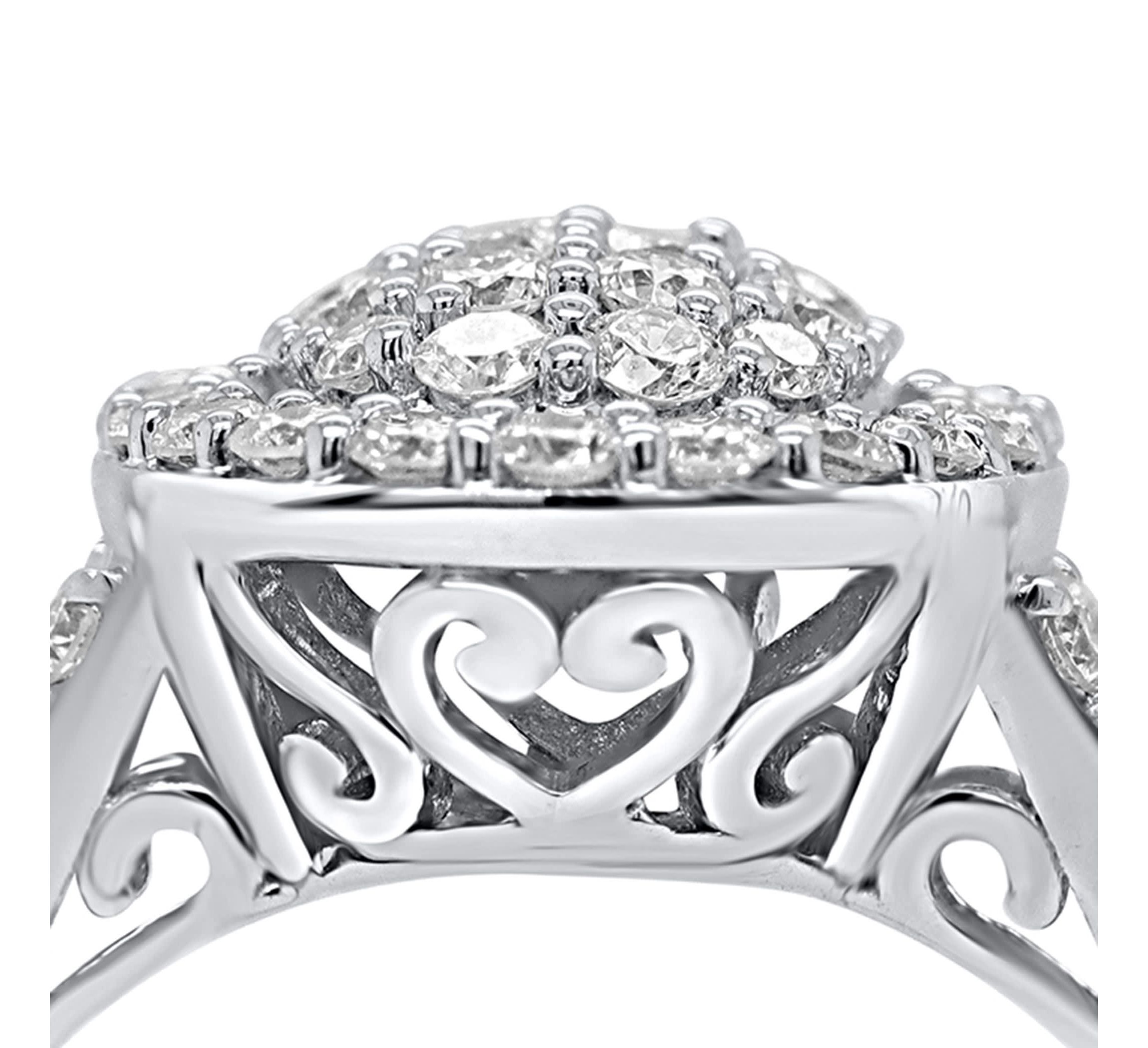 Lab Created 1CTTW Lab Grown Diamond Statement Ring