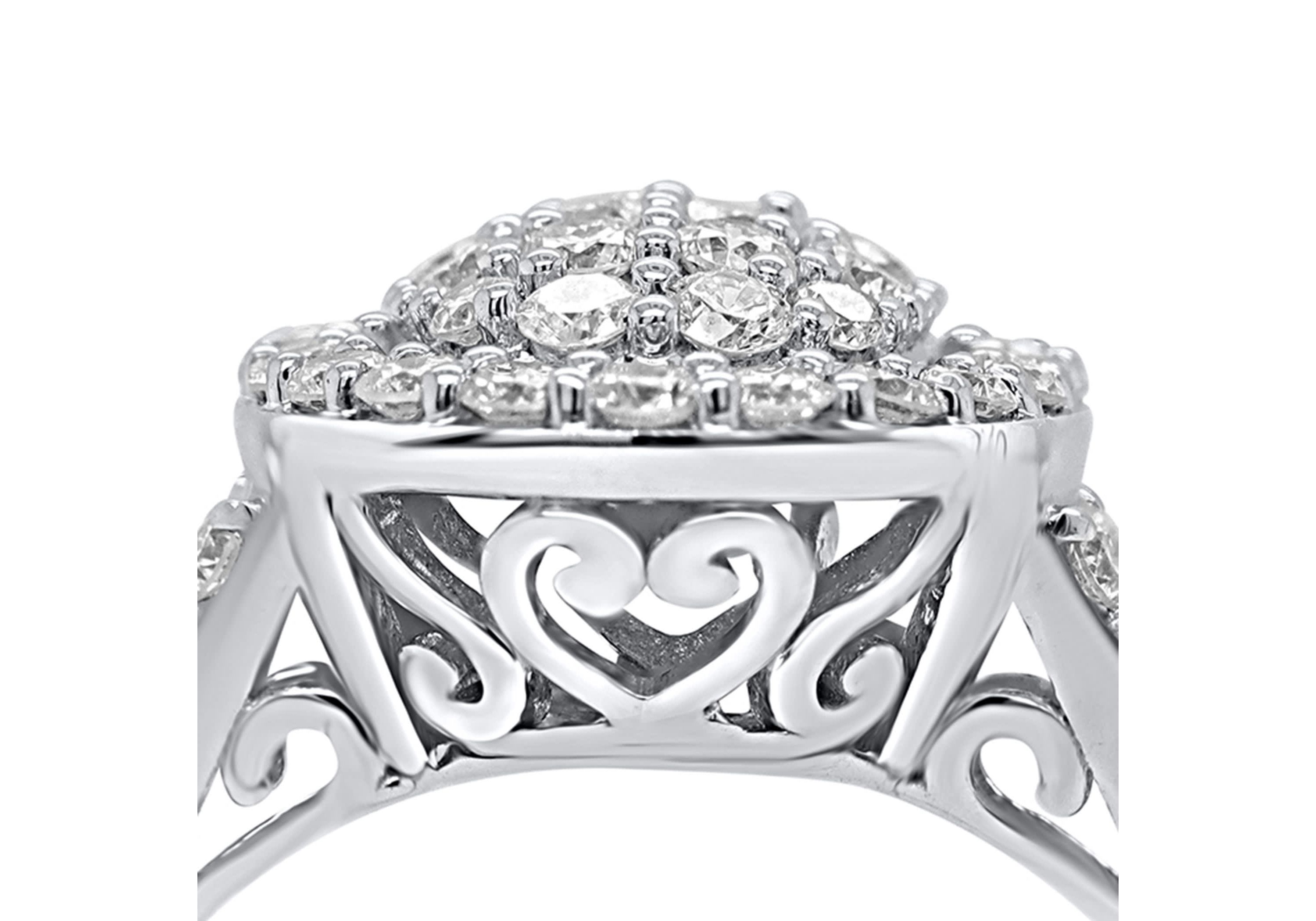 Lab Created 1CTTW Lab Grown Diamond Statement Ring
