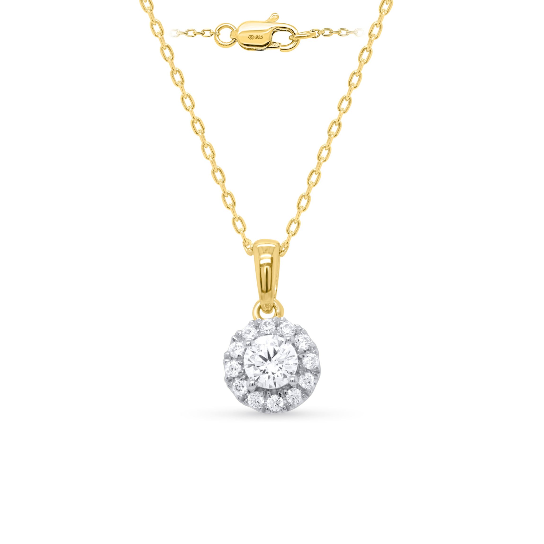 Lab Created 1CTTW Lab Grown Diamond Set of Necklace and Earrings.