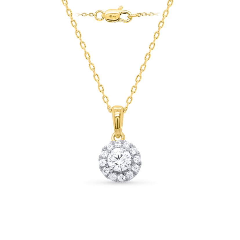 Lab Created 1CTTW Lab Grown Diamond Set of Necklace and Earrings.