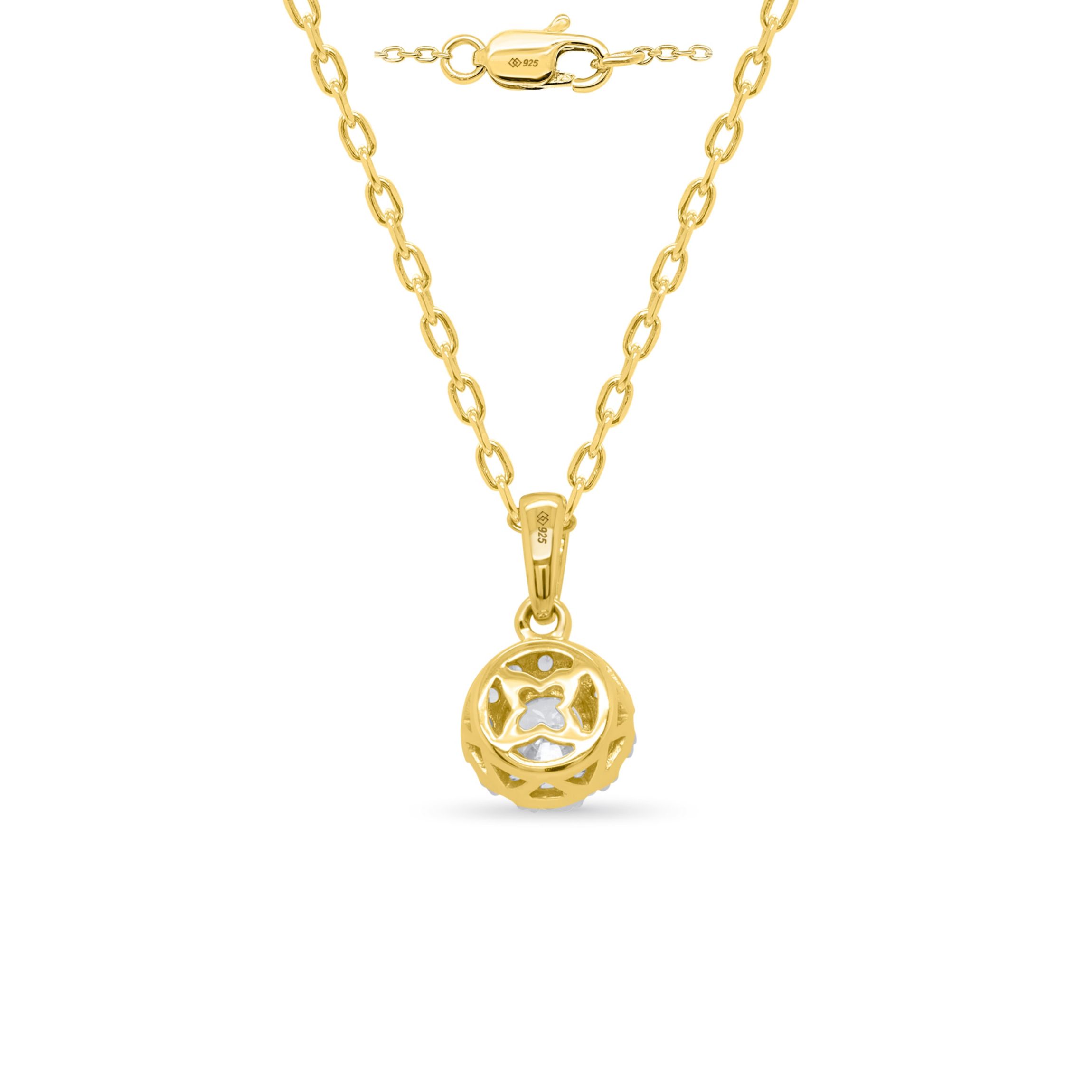 Lab Created 1CTTW Lab Grown Diamond Set of Necklace and Earrings.