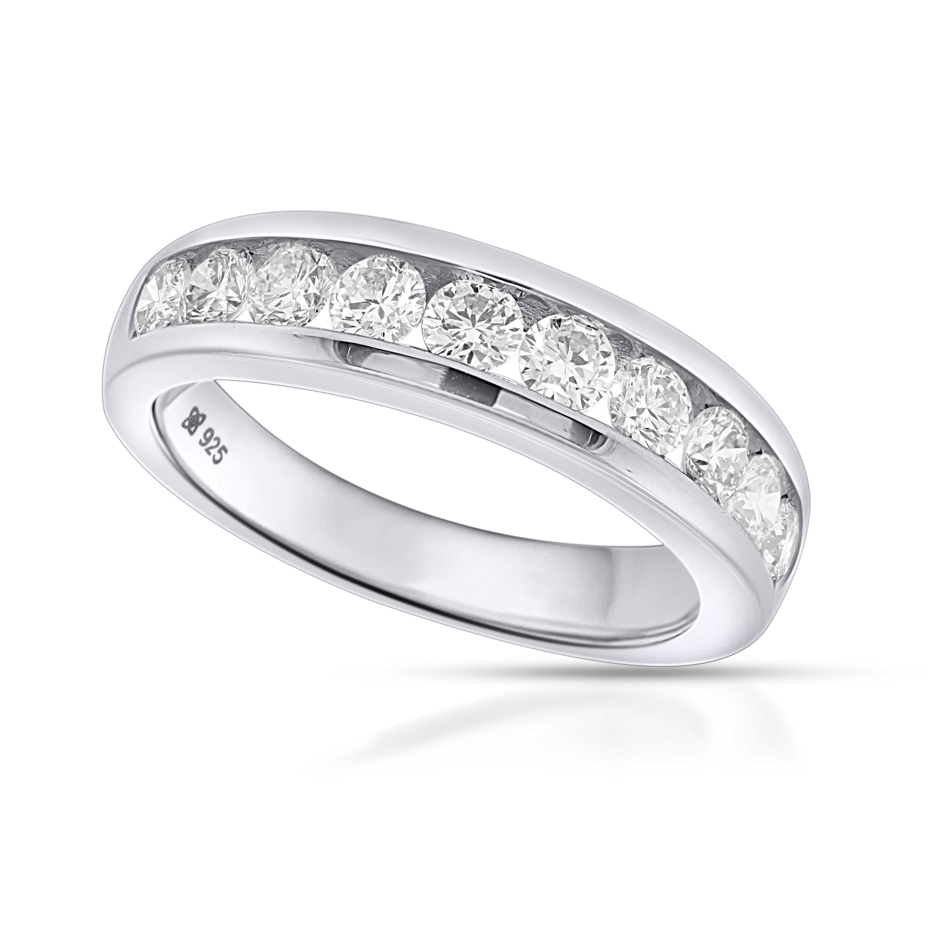 Lab Created 1CTTW Lab Grown Diamond Channel Set Band