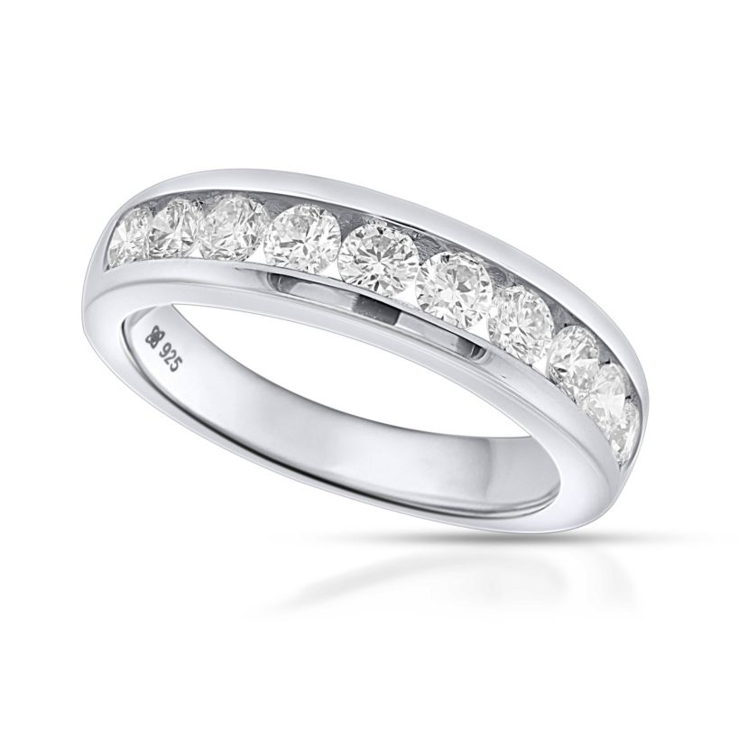 Lab Created 1CTTW Lab Grown Diamond Channel Set Band