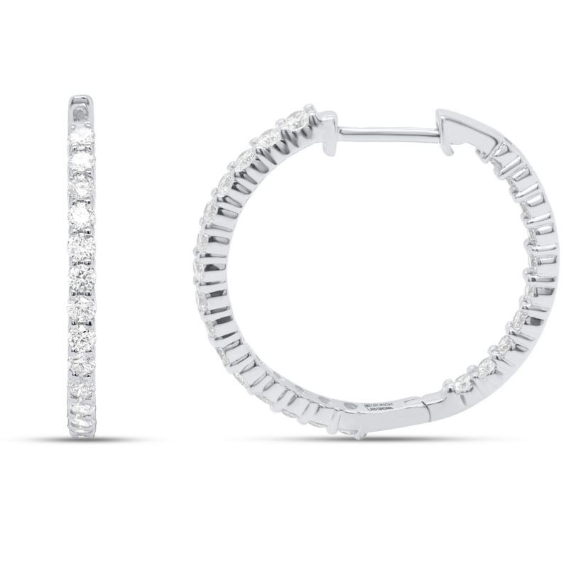 Lab Created 1.00CTTW Lab Grown Diamond Earrings