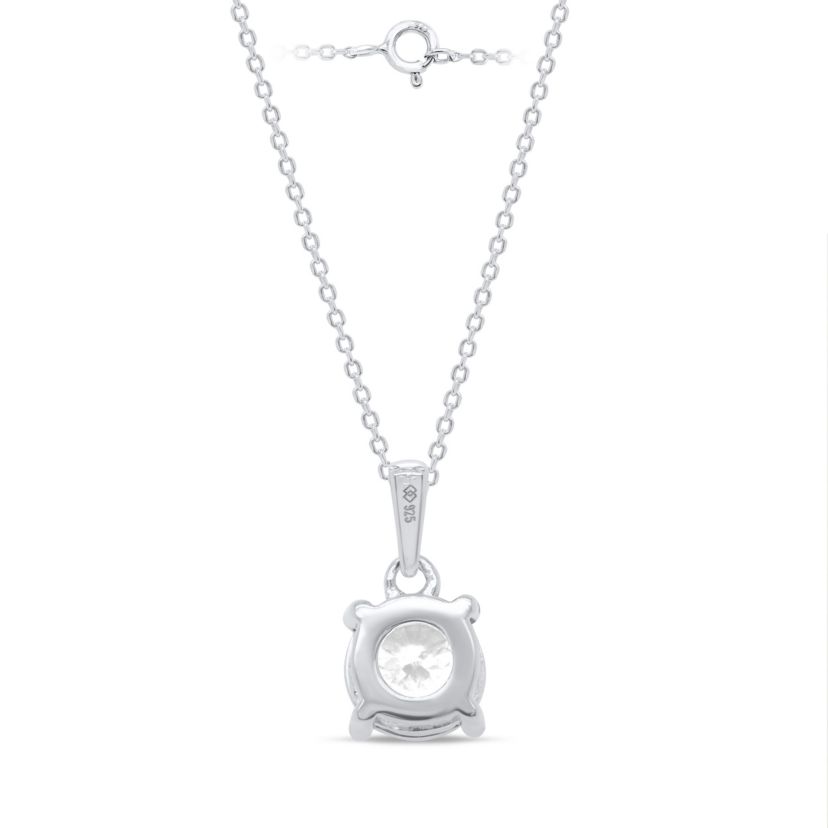 Lab Created 1CTTW Lab Grown Diamond Solitiare Pendant With Chain