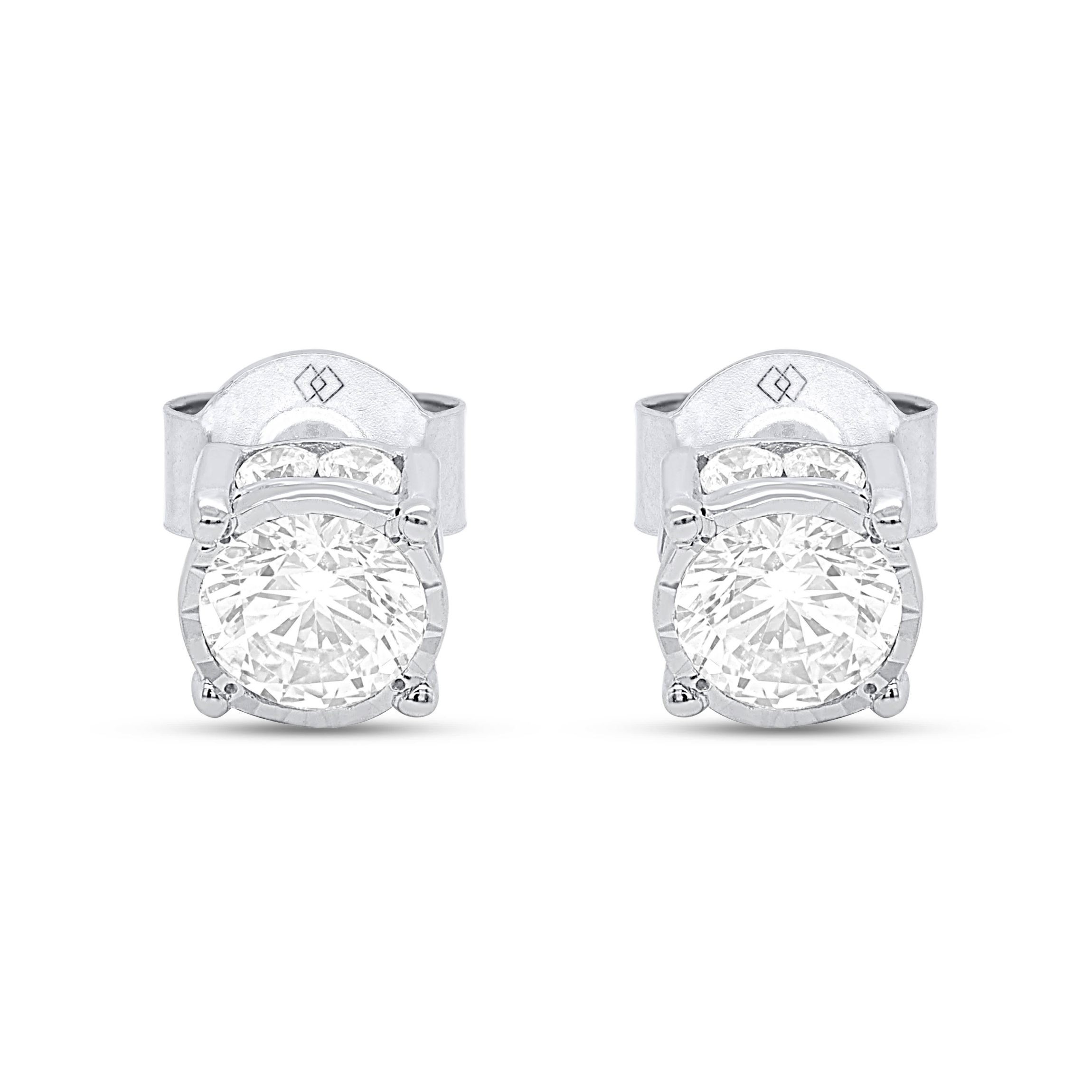 Lab Created 1CTTW Lab Grown Diamond Stud Earrings