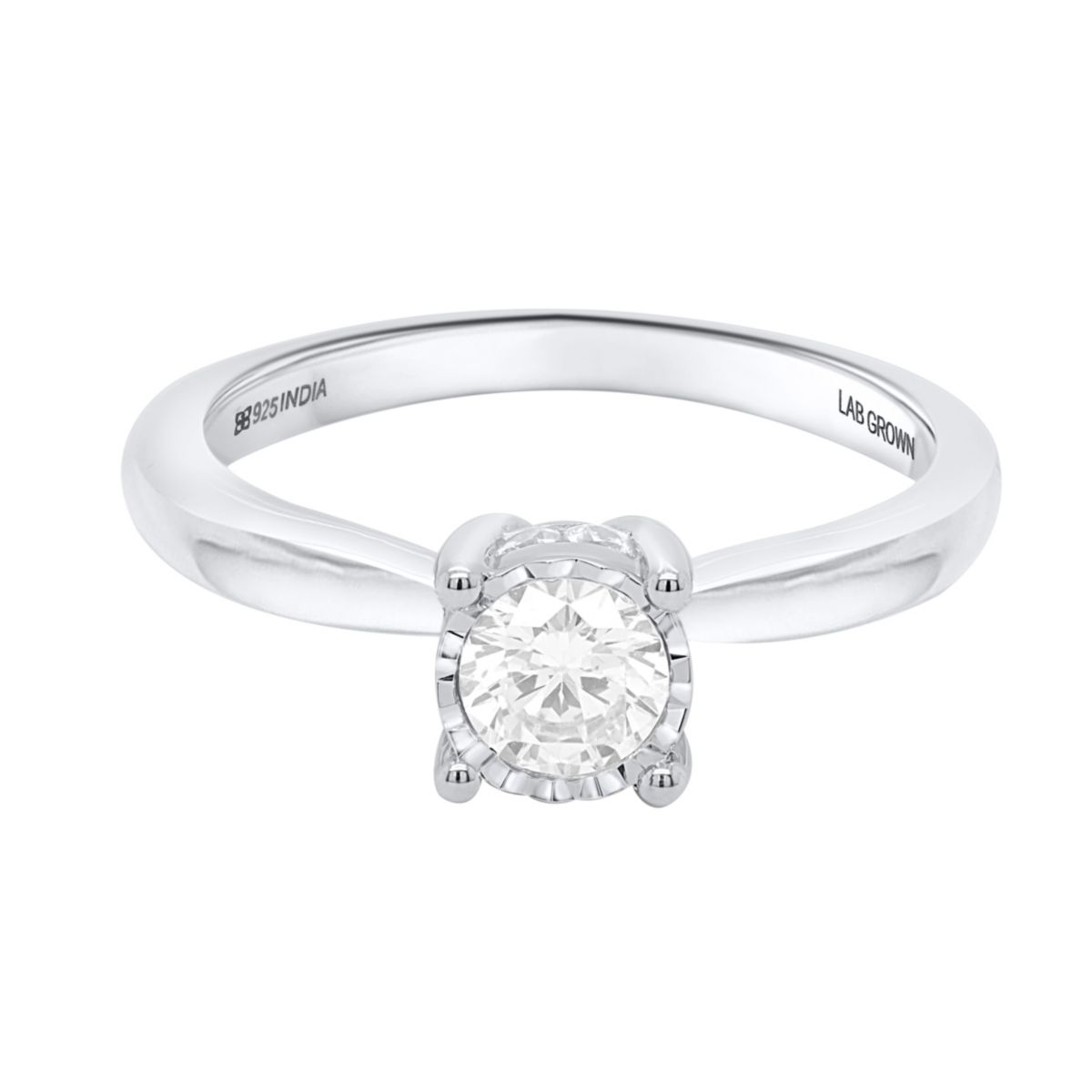 Lab Created 1/2CTTW Lab Grown Diamond Solitaire Ring