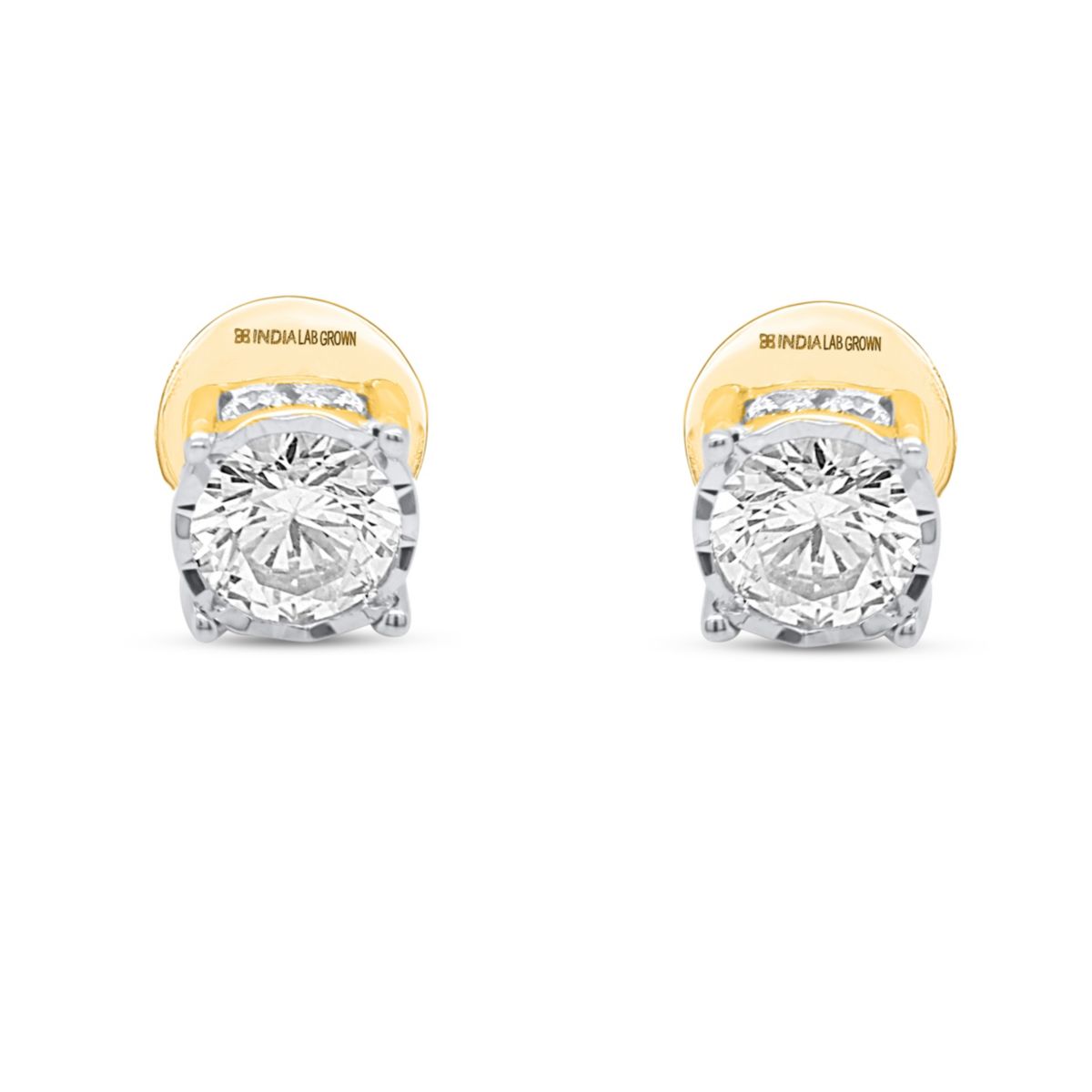 Lab Created 1/2CTTW Lab Grown Diamond Stud Earrings.