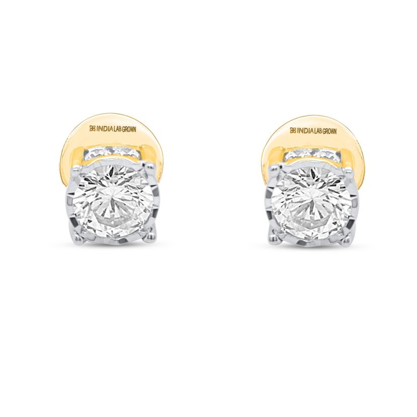 Lab Created 1/2CTTW Lab Grown Diamond Stud Earrings.
