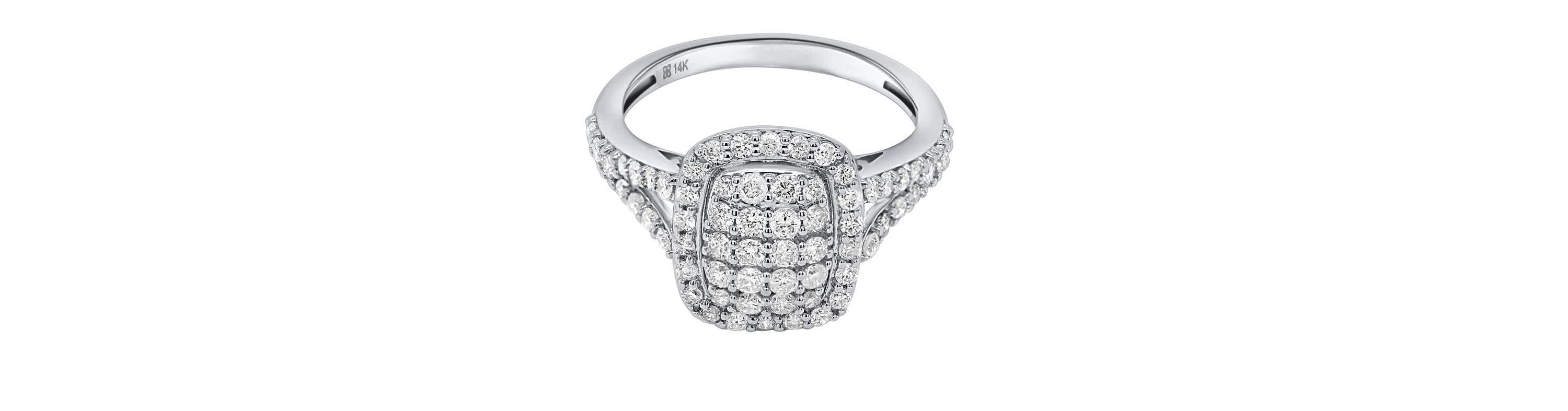 Lab Created 1CTTW Lab Grown Diamond Statement Ring