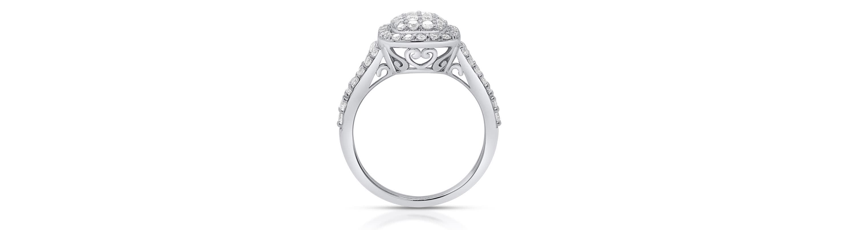 Lab Created 1CTTW Lab Grown Diamond Statement Ring