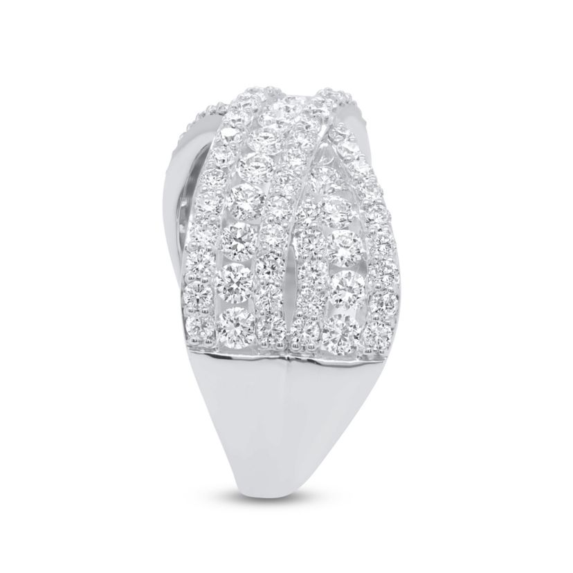 Lab Created 2CTTW Lab Grown Diamond Criss Cross Ring