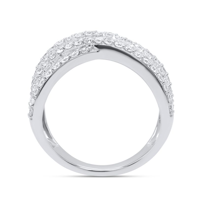 Lab Created 2CTTW Lab Grown Diamond Criss Cross Ring