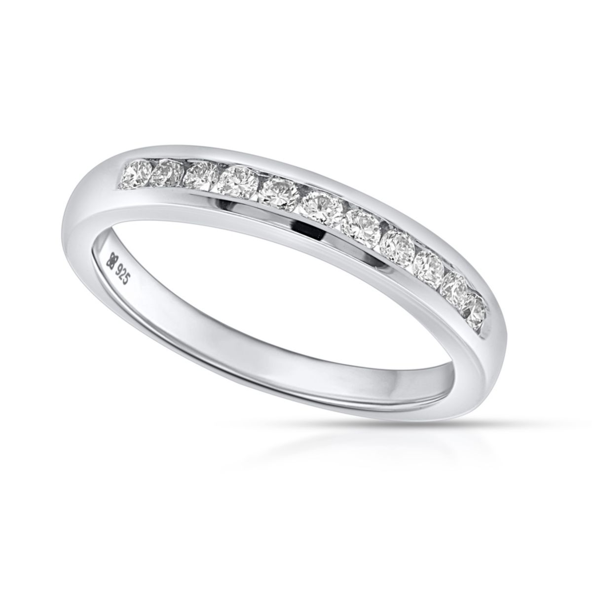 Lab Created 1/2CTTW Lab Grown Diamond Channel Set Band
