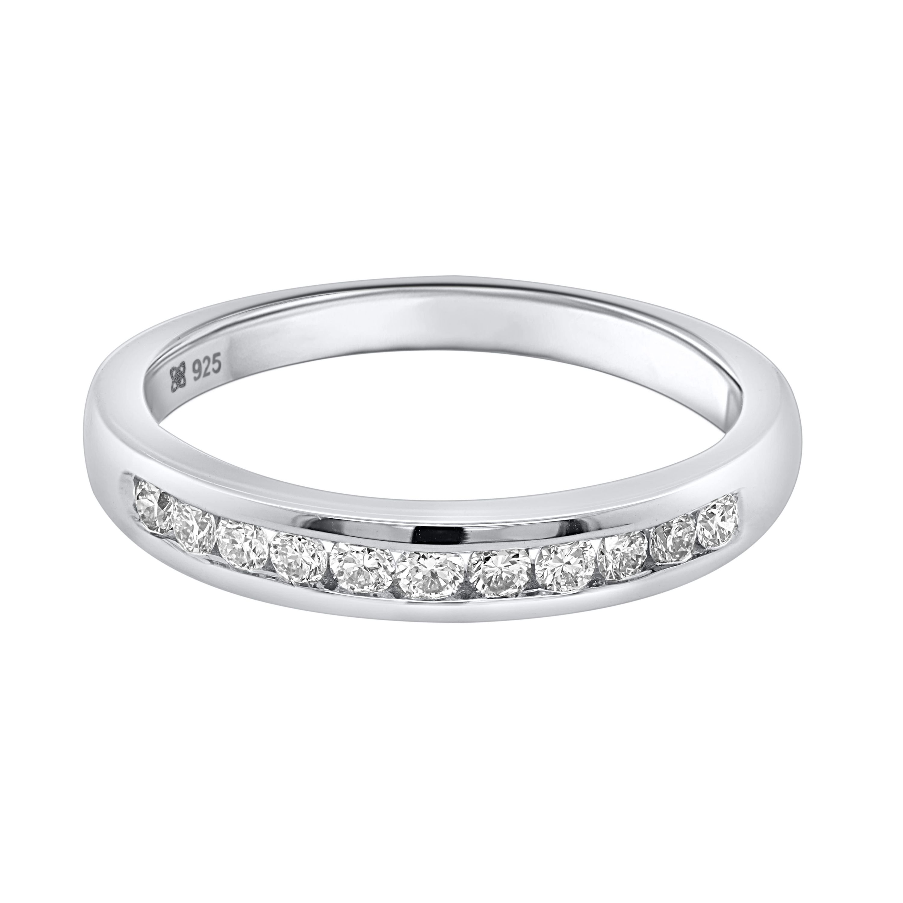 Lab Created 1/2CTTW Lab Grown Diamond Channel Set Band