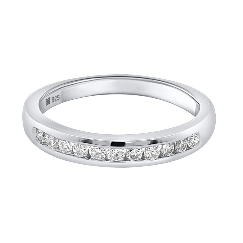 Lab Created 1/2CTTW Lab Grown Diamond Channel Set Band