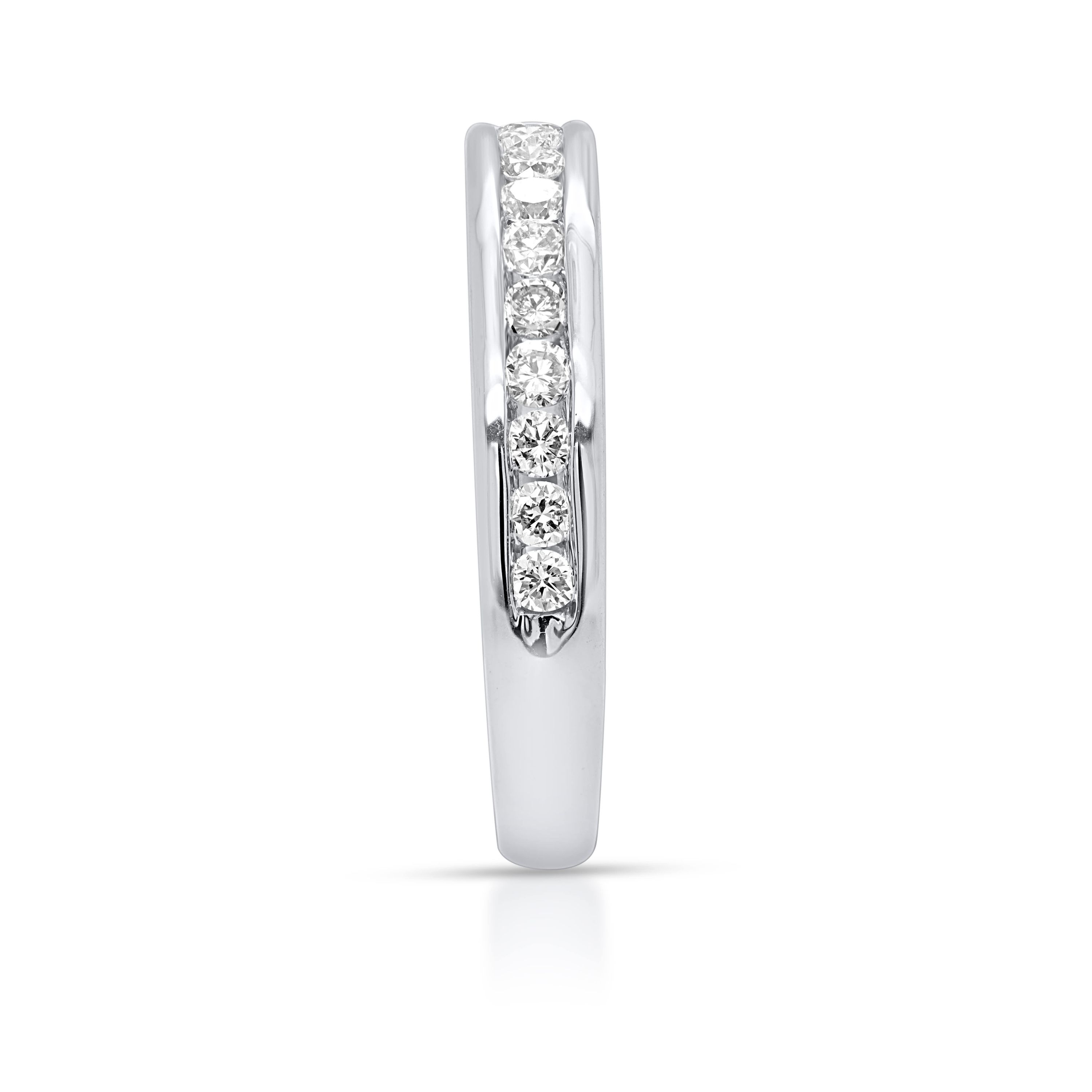 Lab Created 1/2CTTW Lab Grown Diamond Channel Set Band