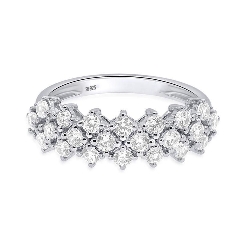 Lab Created 1 CTTW LAB GROWN DIAMOND RING IN STERLING SILVER
