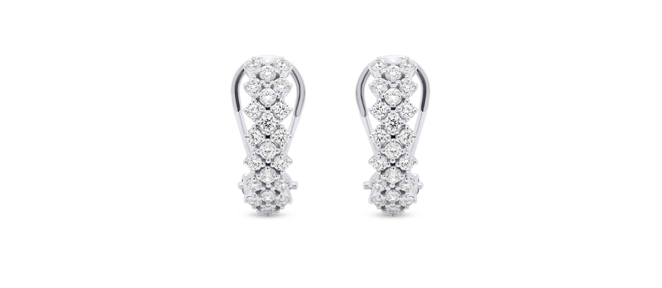 Lab Created 1 CTTW LAB GROWN DIAMOND EARRINGS IN STERLING SILVER