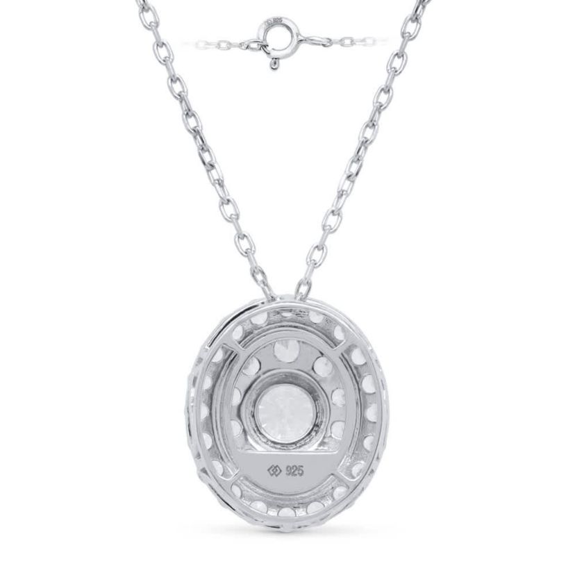 Lab Created 2 CTW LAB GROWN DIAMOND PENDANT IN STERLING SILVER