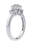 1/2 ct. t.w. Lab Created Diamond Fashion Ring in Sterling Silver 