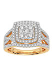 1 ct. t.w. Lab Created Diamond Fashion Ring in 14K Yellow Gold 