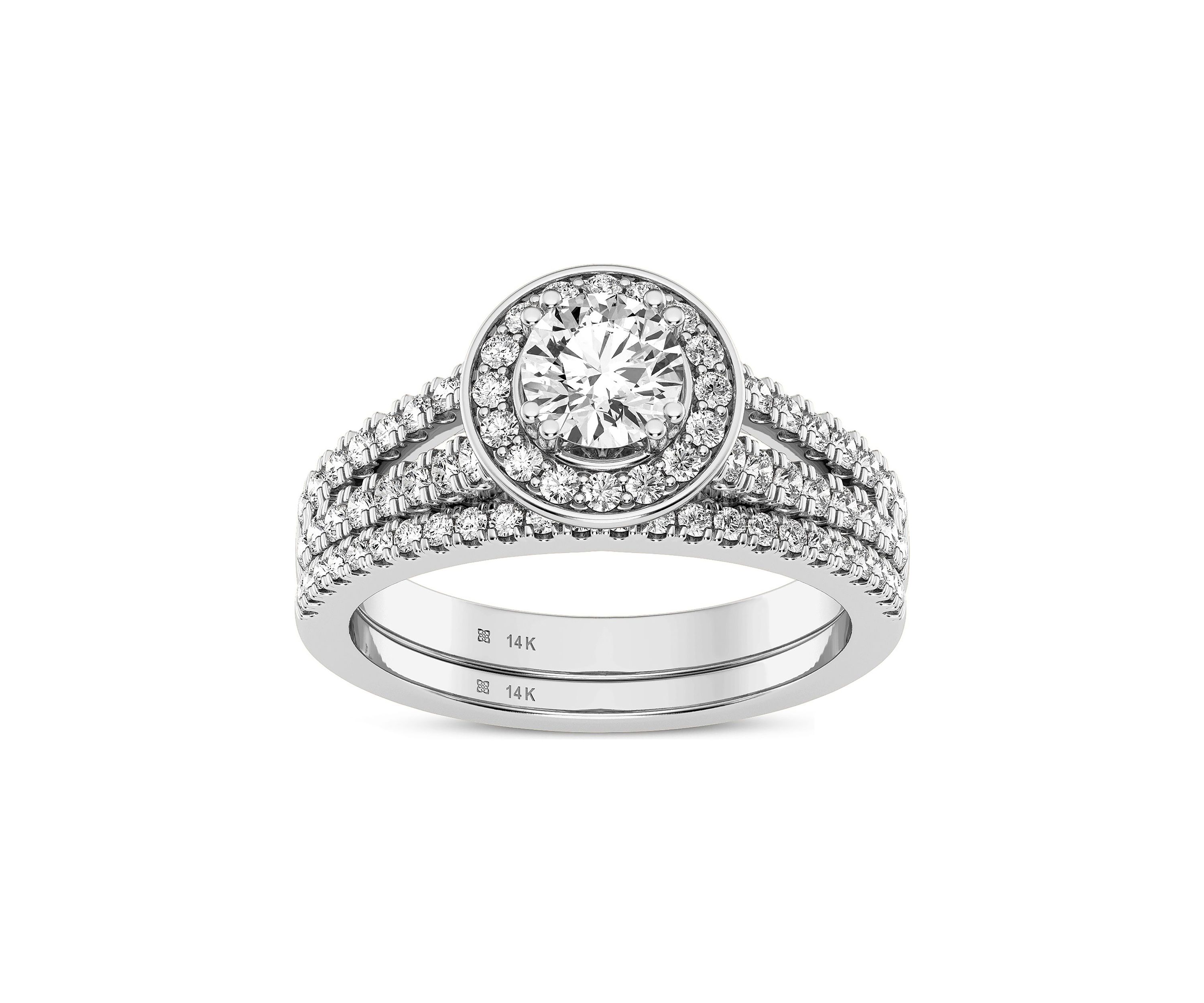 Lab Created 14KW 1.20Ctw Lab Grown Diamond Ring.