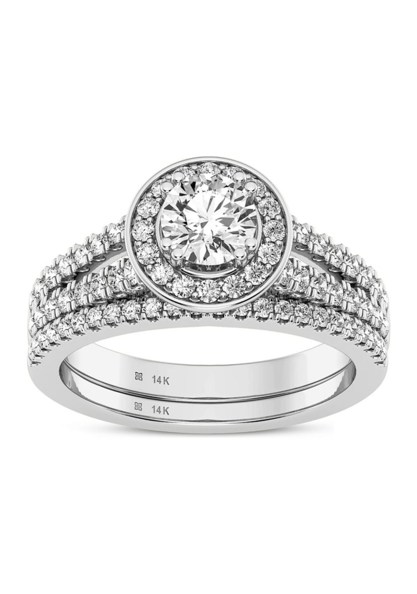 Lab Created 14KW 1.20Ctw Lab Grown Diamond Ring.