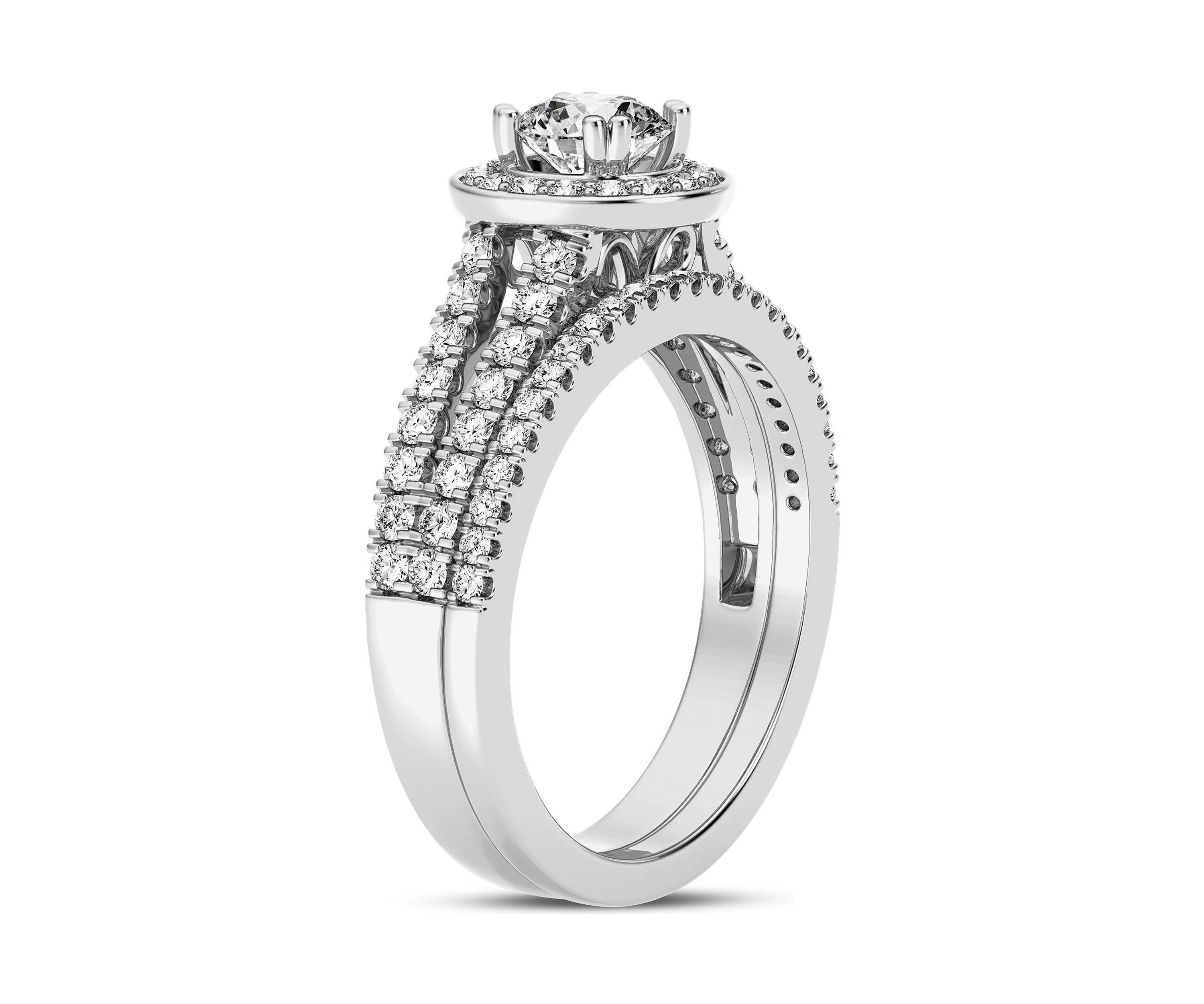 Lab Created 14KW 1.20Ctw Lab Grown Diamond Ring.