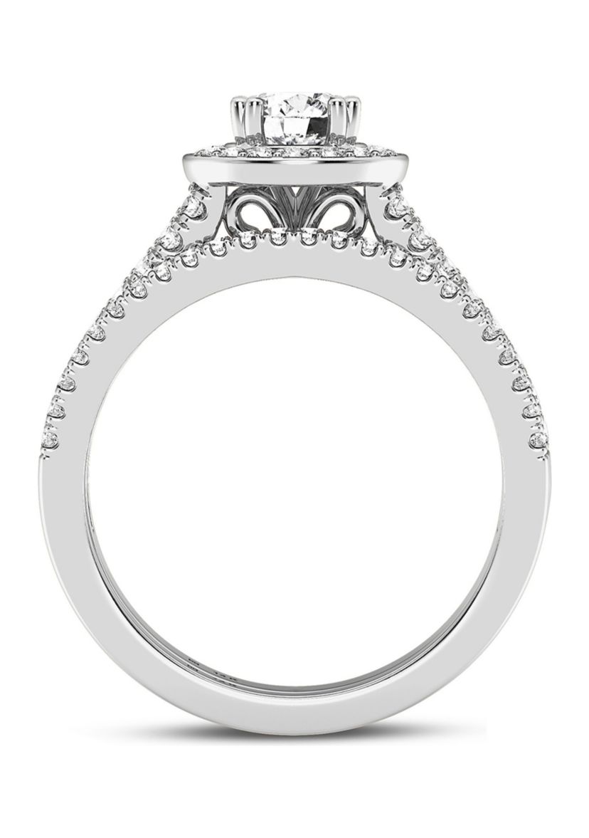 Lab Created 14KW 1.20Ctw Lab Grown Diamond Ring.