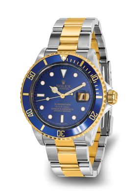 Preowned Rolex Mens Submariner Blue Dial Watch  FINAL SALE NO RETURNS OR EXCHANGES