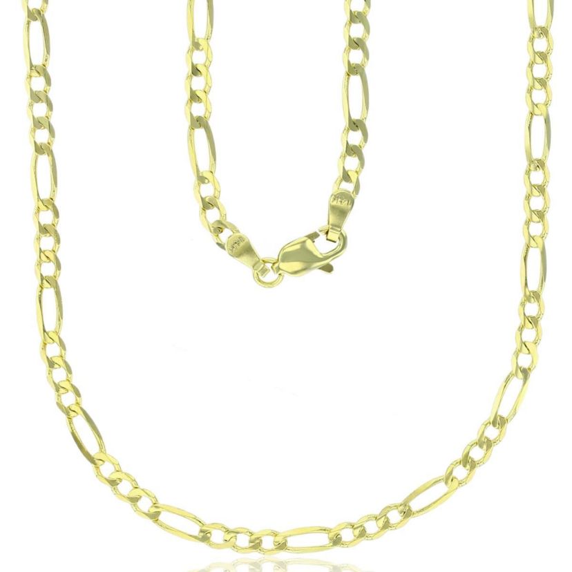 14K Yellow Gold 3.20MM 18" Figaro 080 Chain