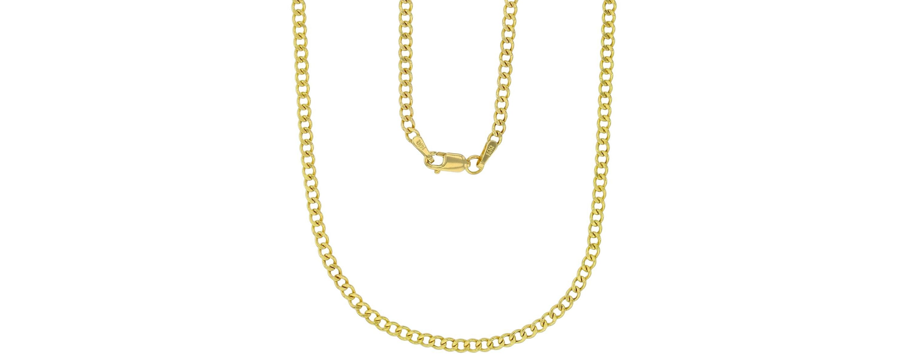 14K Yellow Gold 2.50mm 18" Hollow Cuban 060 Chain