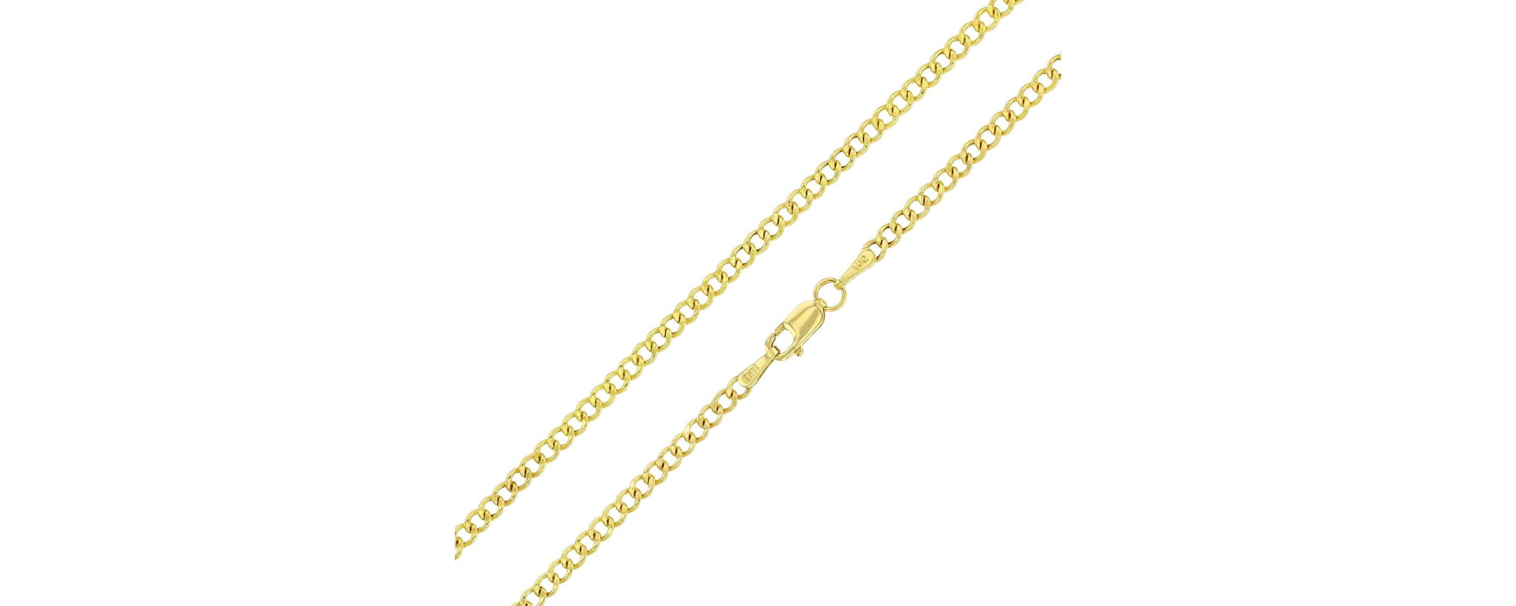 14K Yellow Gold 2.50mm 18" Hollow Cuban 060 Chain