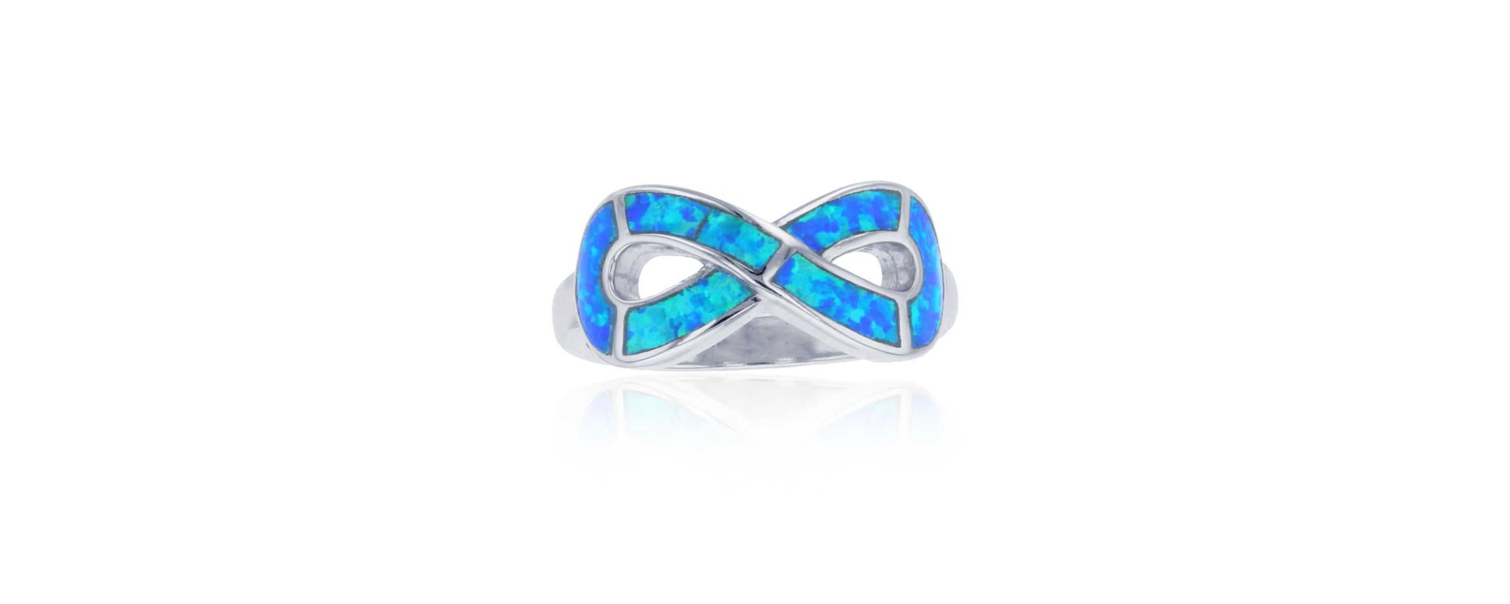 Lab Created Sterling Silver Infinity Ring