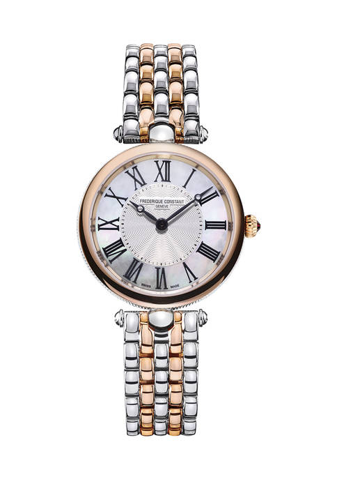 Frederique Constant Womens Swiss Art Deco Two-Tone Stainless
