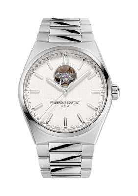 Frederique Constant Men's Swiss Highlife Automatic Silver-Tone Stainless Steel Bracelet Watch