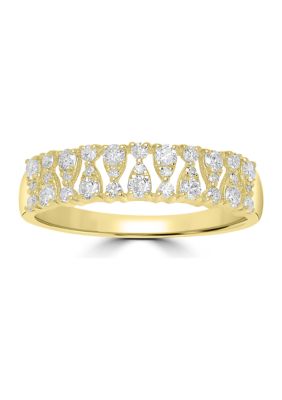 Belk & Co 3/8 Ct. T.w. Diamond Band Ring In 14K Yellow Gold