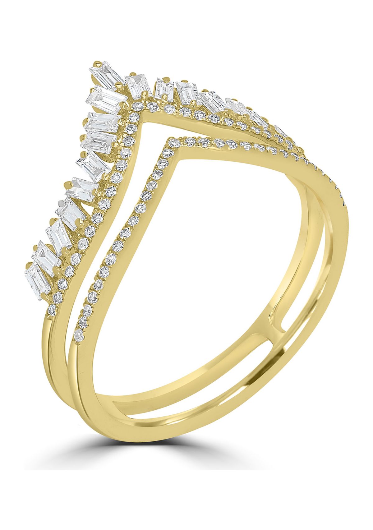 5/8 ct. t.w. Diamond Crown Ring in 14K Yellow Gold