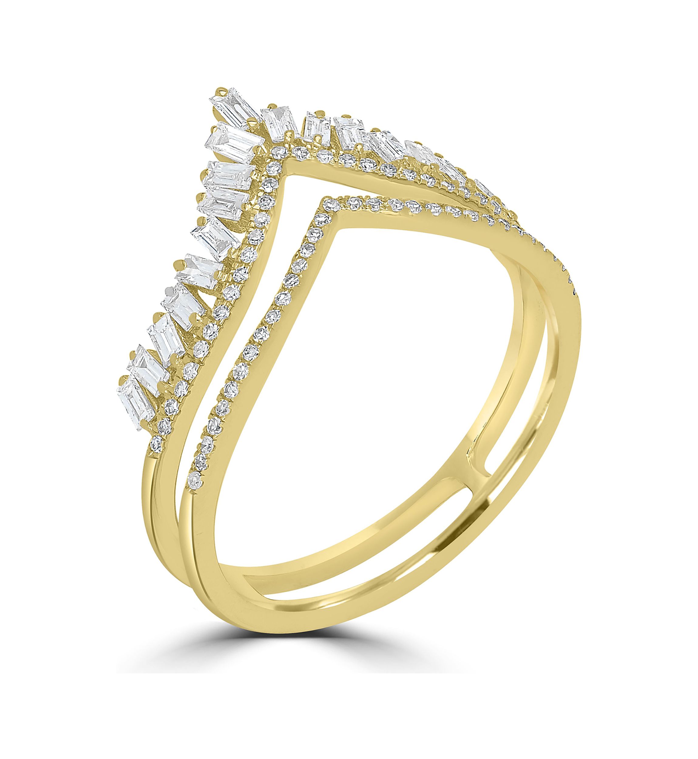 5/8 ct. t.w. Diamond Crown Ring in 14K Yellow Gold
