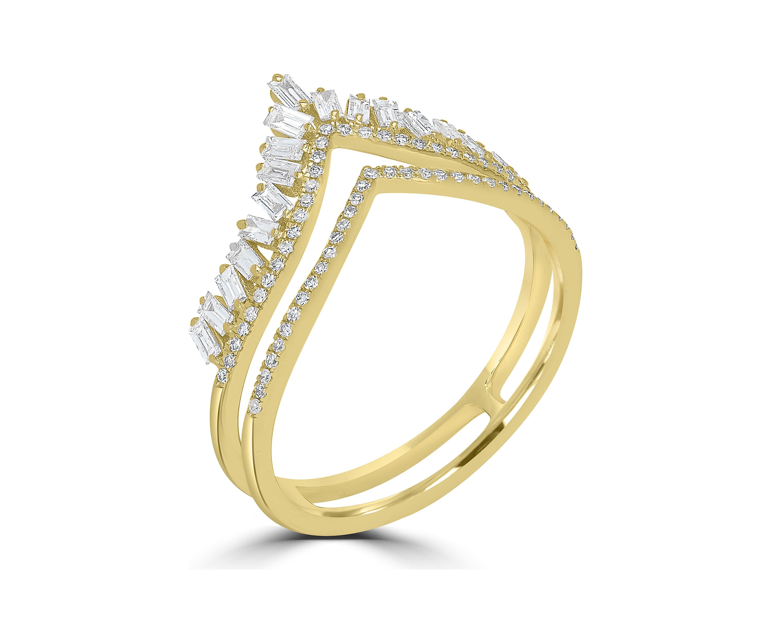 5/8 ct. t.w. Diamond Crown Ring in 14K Yellow Gold