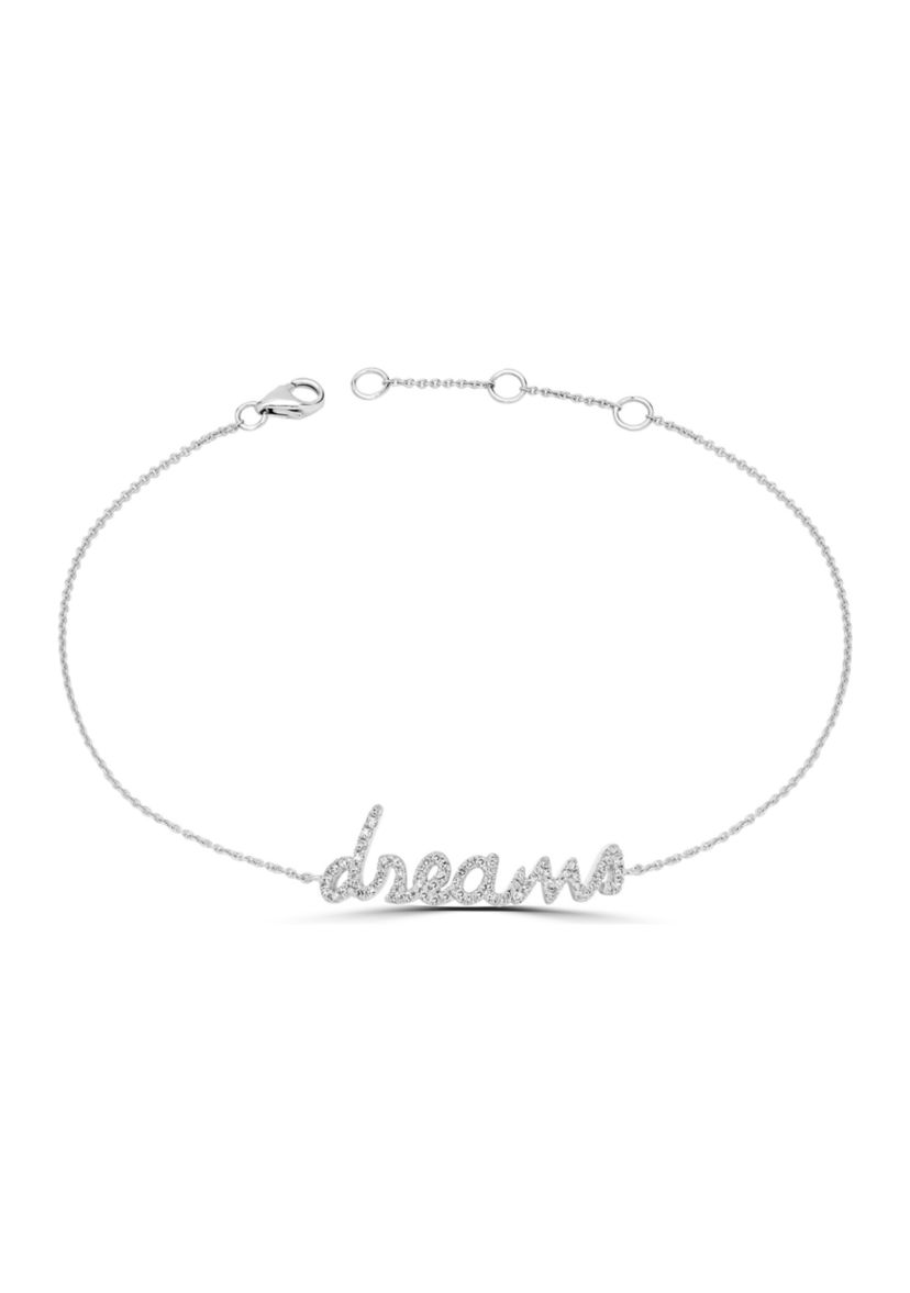 1/5 ct. t.w. Diamond "Dreams" Bracelet in 14K White Gold