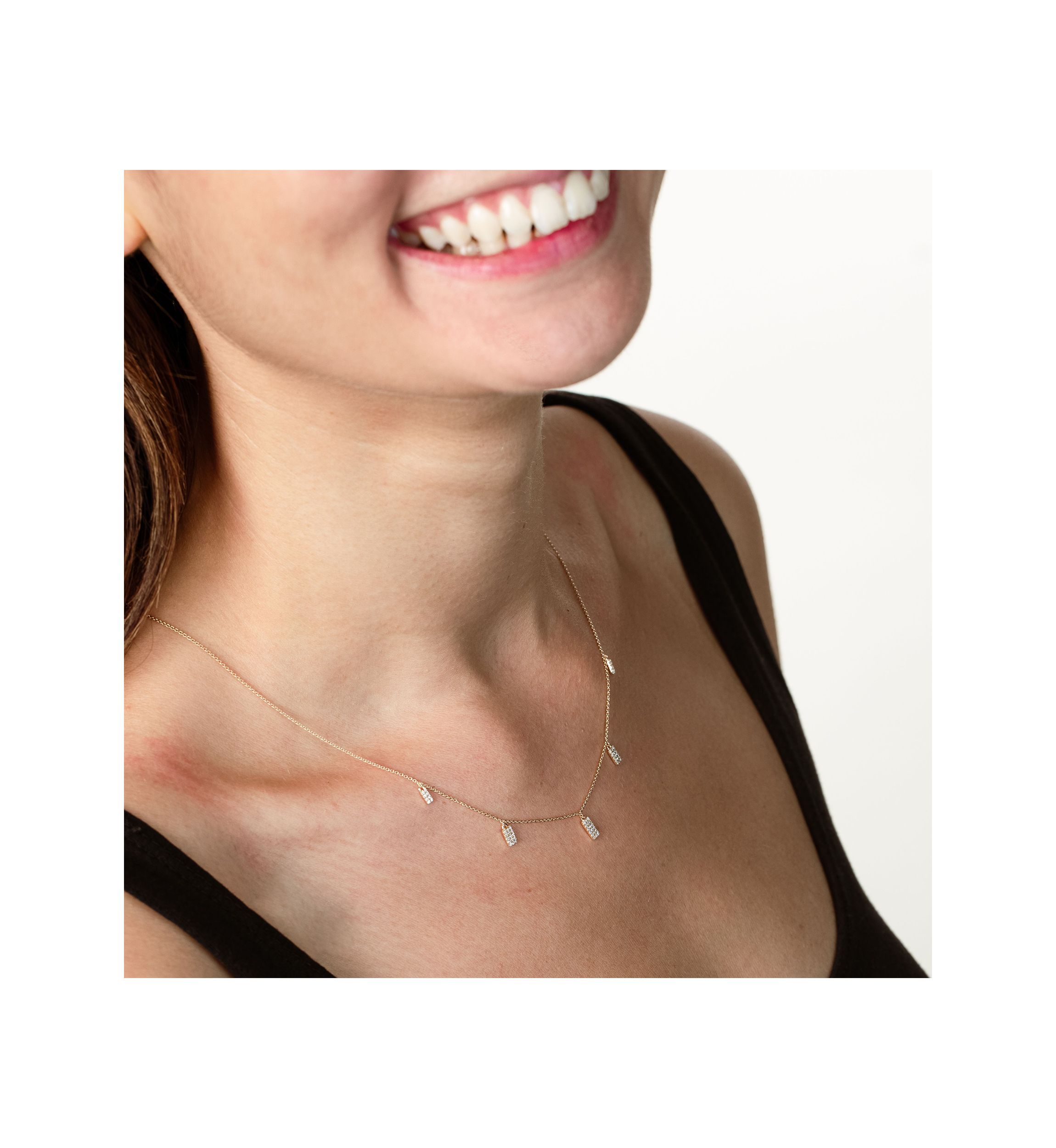 1/5 ct. t.w. Diamond Charm Necklace in 14K Yellow Gold