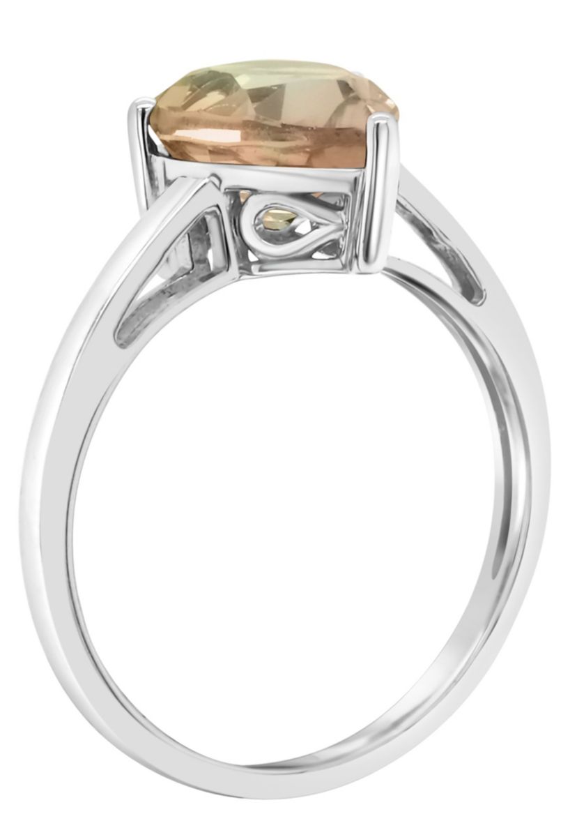 Sterling Silver 12x8mm Pear Shape Labradorite Solitaire Ring